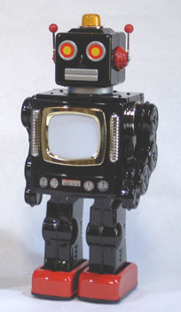 【クリックで詳細表示】ブリキのおもちゃ テレビロボット[ブリキ屋]《取り寄せ※暫定》