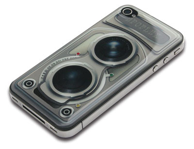 【クリックで詳細表示】ピタットフォン for iPhone4 二眼レフ(シルバー)単品[ブリスターダイレクト]《発売済・取り寄せ※暫定》