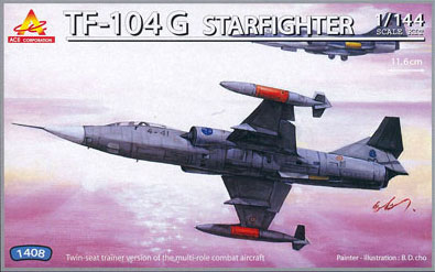 【クリックで詳細表示】ACE プラモデル エアクラフト・シリーズ 1/144 TF-104G ＂スター・ファイター＂[河合商会]《在庫切れ》