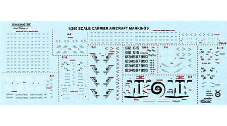 【クリックで詳細表示】ゴールドメダル デカール 1/350 エンタープライズ艦載機用(CVW-11・ロービジ)[ピットロード]《在庫切れ》