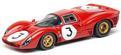 【クリックで詳細表示】ハンドメイド モデルカー 1/43 ＃0856 フェラーリ 330 P4 ベルリネッタ＂S.E.F.A.C.＂[アイドロン]《在庫切れ》モンツァ 1000km 1967 ウィナー No.3