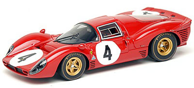 【クリックで詳細表示】ハンドメイド モデルカー 1/43 ＃0858 フェラーリ 330 P4 ベルリネッタ＂S.E.F.A.C.＂[アイドロン]《在庫切れ》モンツァ 1000km 1967 2位 No.4