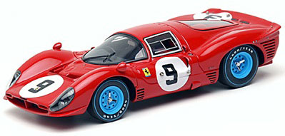 【クリックで詳細表示】ハンドメイド モデルカー 1/43 フェラーリ 412P＂N.A.R.T.＂ ＃0844 モンツァ 1000km 1967 No.9[アイドロン]《在庫切れ》
