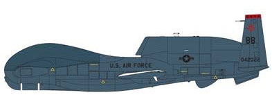 【クリックでお店のこの商品のページへ】アヴィオニックス ダイキャスト完成品 1/200 RQ-4B グローバルホーク USAF 9RW 12RS，ビール空軍基地[アヴィオニックス]《在庫切れ》