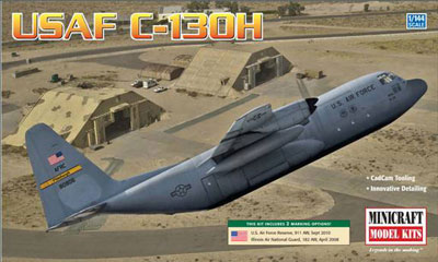 【クリックで詳細表示】ミニクラフト プラモデル 1/144 アメリカ空軍 C-130H ハーキュリーズ[プラッツ]《取り寄せ※暫定》
