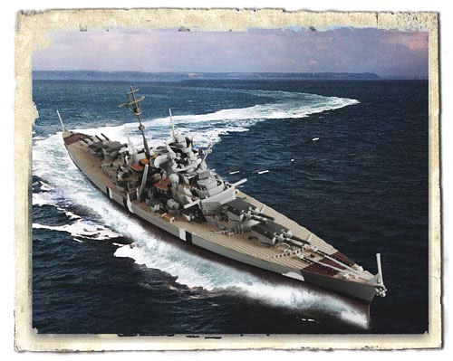 【クリックで詳細表示】ユニマックス フォース オブ ヴェラーシリーズ 1/1000 戦艦ビスマルク ドイツ軍 ノルウェー 1941年[ホビージャパン]《取り寄せ※暫定》