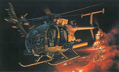 【クリックで詳細表示】ドラゴンモデル プラモデル 1/35 AH-6J リトルバード＂ナイトストーカーズ＂[アオシマ]《取り寄せ※暫定》