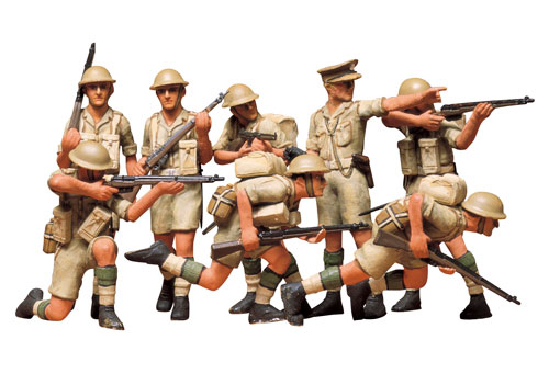 【クリックで詳細表示】プラモデル 1/35 イギリス 第8軍歩兵セット「砂漠のネズミ」[タミヤ]《発売済・取り寄せ※暫定》