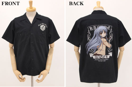 AngelBeats！(エンジェルビーツ)かなで刺繍ワークシャツ/ブラック-XL　GEE！限定