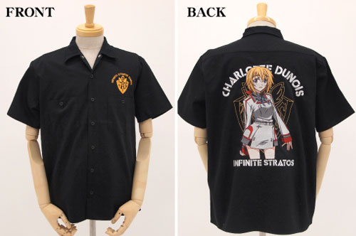 IS〈インフィニット・ストラトス〉シャルロット・デュノア刺繍ワークシャツ/ブラック-M　GEE！限定