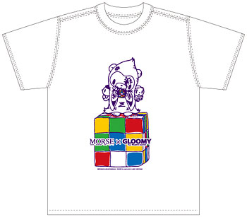 【クリックでお店のこの商品のページへ】モールス×グルーミー コラボTシャツ/ホワイト-M[ダイブ]《在庫切れ》