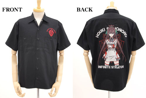 IS〈インフィニット・ストラトス〉篠ノ之箒刺繍ワークシャツ/ブラック-M　GEE！限定