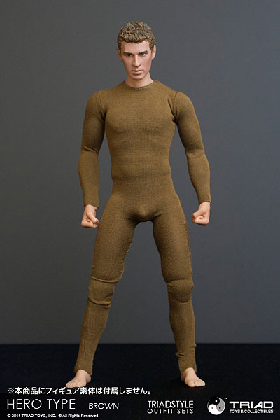 【クリックで詳細表示】トライアド・スタイル 男性版 TSM-024 ボディスーツ(ブラウンver.)(ドール用衣装)[トライアドトイズ]《在庫切れ》Triad Style - Male Outfit： Bodysuit (Brown Ver.) TSM-024