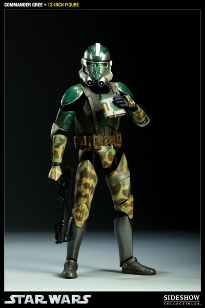 【クリックでお店のこの商品のページへ】スター・ウォーズ 1/6スケールフィギュア ミリタリーズ・オブ・スター・ウォーズ コマンダー・グリー 単品[サイドショウ]《在庫切れ》Star Wars - 1/6 Scale Fully Poseable Figure： Militaries Of Star Wars - Commander Gree