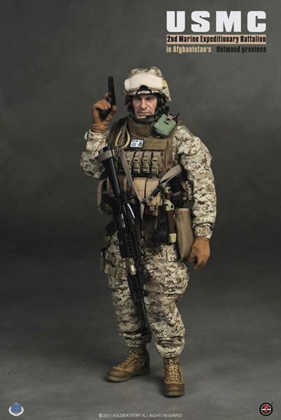 【クリックで詳細表示】アクションフィギュア 1/6 アメリカ海兵隊 第2海兵遠征旅団(アフガニスタン・ヘルマンド州) 単品[ソルジャー・ストーリー]《在庫切れ》Soldier Story - 1/6 USMC 2nd Marine Expeditionary Brigade in Afghanistan’s Helmand province