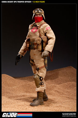 【クリックで詳細表示】G.I.ジョー 12インチアクションフィギュア コブラオフィサー(砂漠戦仕様) 単品[サイドショウ]《在庫切れ》G.I.JOE - 12 Inch Action Figure： Desert Ops Trooper Officer