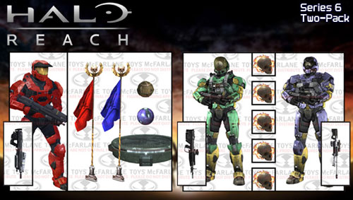 【クリックで詳細表示】Halo：Reach(ヘイロー リーチ) アクションフィギュア ツーパック シリーズ6 2種セット[マクファーレントイズ]《08月仮予約》McFarlane Toys - Halo Reach - Action Figure Two-Pack Series 6 (Assortment)