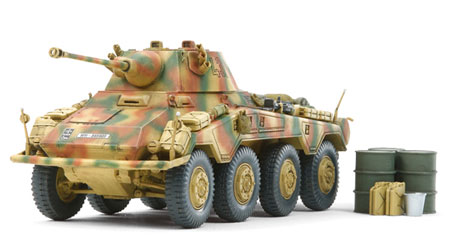 【クリックで詳細表示】プラモデル 1/48 ドイツ8輪重装甲車プーマ[タミヤ]《発売済・取り寄せ※暫定》