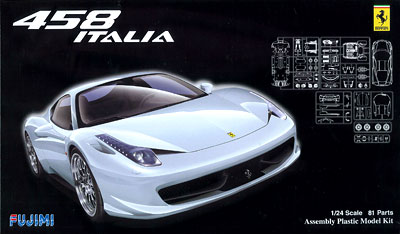 【クリックで詳細表示】プラモデル リアルスポーツカーシリーズ RSSP 1/24 フェラーリ458ホワイト[フジミ模型]《取り寄せ※暫定》
