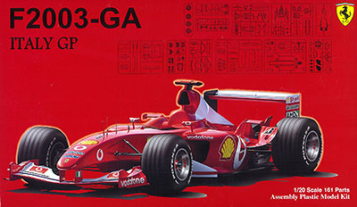 【クリックでお店のこの商品のページへ】1/20 グランプリシリーズ No.30 フェラーリF2003-GA イタリアグランプリ プラモデル(再販)[フジミ模型]《取り寄せ※暫定》