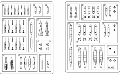 【クリックで詳細表示】プラモデル 1/144 現用アメリカ軍 ウエポンセット1[プラッツ]《未定月予約》