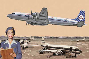 【クリックで詳細表示】ウクライナ・ローデン プラモデル 1/144 ダグラスDC-7C四発旅客機KLMオランダ航空50年代[バウマン]《発売済・取り寄せ※暫定》