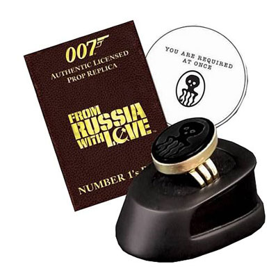 【クリックで詳細表示】007 ロシアより愛をこめて 1/1スケールレプリカ セクターリング 単品[ファクトリー・エンターテイメント]《在庫切れ》James Bond Spectre Ring 1：1 Limited Edition Prop Replica