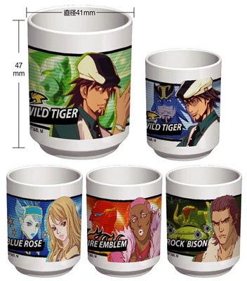 【クリックで詳細表示】TIGER＆BUNNY(タイガー＆バニー) ミニ湯のみコレクション タイガーセット[プレックス]《在庫切れ》