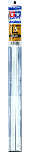 【クリックで詳細表示】プラ材 5mm L型棒(5本入)[タミヤ]《取り寄せ※暫定》