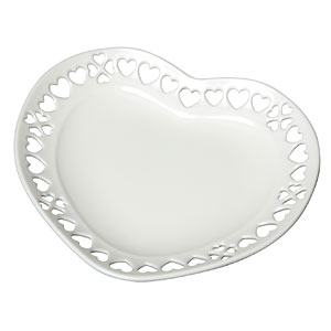 【クリックで詳細表示】タミヤ デコレーションシリーズ No.28 ミニチュア食器(白いハートのお皿)[タミヤ]《取り寄せ※暫定》