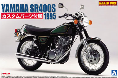 【クリックで詳細表示】プラモデル ネイキッドバイク No.38 1/12 YAMAHA SR400S カスタムパーツ付[アオシマ]《取り寄せ※暫定》