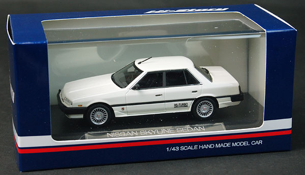 【クリックで詳細表示】ハイストーリー レジン製ミニカー 1/43 スカイライン セダン 2000 ターボ・インタークーラーRS-X(1984) ホワイト[インターアライド]《在庫切れ》1/43 SKYLINE SEDAN 2000 TURBO INTERCOOLER (1984)