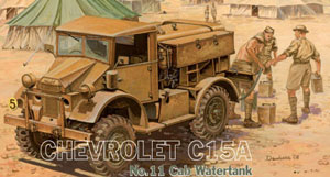 【クリックで詳細表示】ポーランド・IBG プラモデル 1/72 英・シボレーC15Aキャブ11ウォータータンク車[バウマン]《発売済・取り寄せ※暫定》