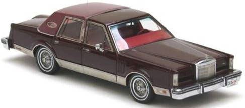 【クリックでお店のこの商品のページへ】ネオ レジン完成品 1/43 リンカーン Mk6 セダン 1980 Mレッド[ネオ]《在庫切れ》