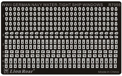 【クリックで詳細表示】艦船模型用アクセサリ 1/700 WWII 独海軍 水密窓[ライオンロア]《在庫切れ》