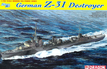 【クリックで詳細表示】ドラゴンモデル プラモデル 1/700 ドイツ駆逐艦 Z-31(スマートキット)[スカイネット]《在庫切れ》
