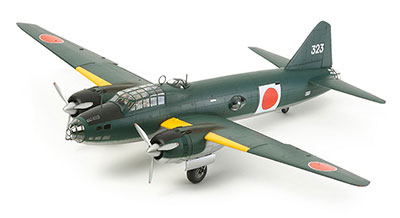 【クリックで詳細表示】プラモデル 1/48 一式陸上攻撃機11型 山本長官搭乗機 (人形17体付き)[タミヤ]《在庫切れ》