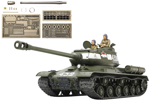 【クリックで詳細表示】プラモデル 1/35 ソビエト重戦車 JS-2 1944年型 ChKZ (アベール社製エッチングパーツ/金属砲身付き)[タミヤ]《在庫切れ》