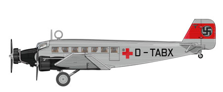 【クリックで詳細表示】ホビーマスター ダイキャスト完成品 1/144 Ju-52/3M ＂D-TABX＂[インターアライド]《発売済・取り寄せ※暫定》