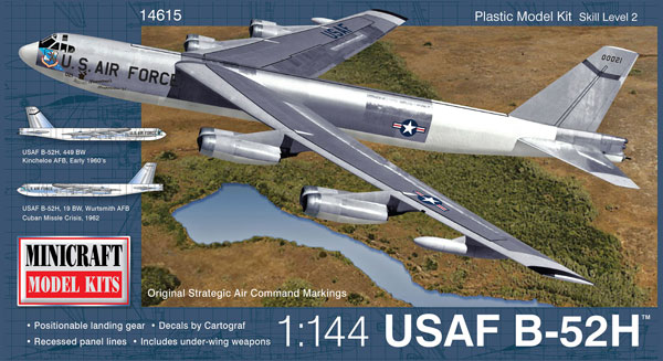 【クリックで詳細表示】ミニクラフト プラモデル 1/144 B-52 H スーパーフォートレス SAC[プラッツ]《在庫切れ》