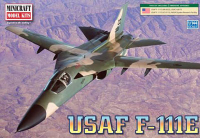【クリックでお店のこの商品のページへ】ミニクラフト プラモデル 1/144 アメリカ空軍 F-111E アードバーク[プラッツ]《在庫切れ》