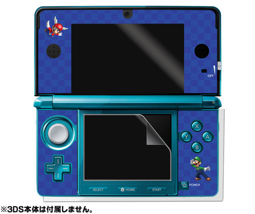 【クリックで詳細表示】3DS用【プロテクトフィルター】スーパーマリオ【ブルー】[ホリ]《在庫切れ》
