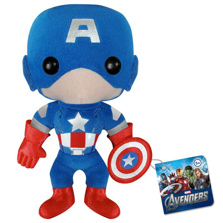 【クリックで詳細表示】プラッシーズ(ぬいぐるみ) アベンジャーズ キャプテン・アメリカ 単品[ファンコ]《04月仮予約》Plushies - The Avengers Captain America