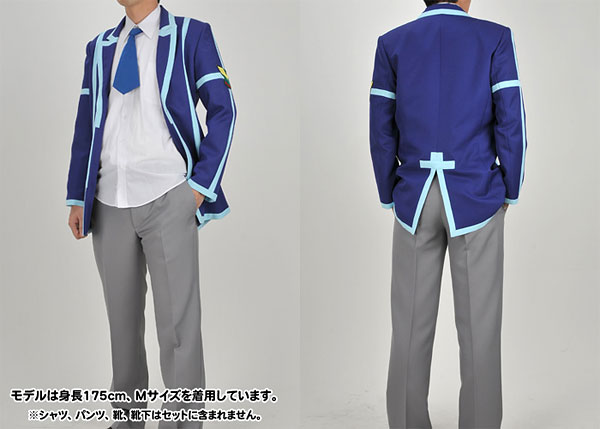 【クリックでお店のこの商品のページへ】セイクリッドセブン 藍羽学園 男子制服 ジャケットセット/メンズ-L[コスパ]《在庫切れ》