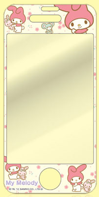 【クリックで詳細表示】プリントガードSENSAI iPhone4S 気泡カット マイメロディ02 マイメロディ花柄4SK[ハセ・プロ]《在庫切れ》