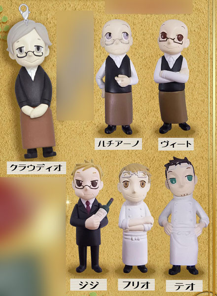 【クリックで詳細表示】カラコレ リストランテ・パラディーゾ 彩色済みマスコット6体セット[ムービック]《在庫切れ》