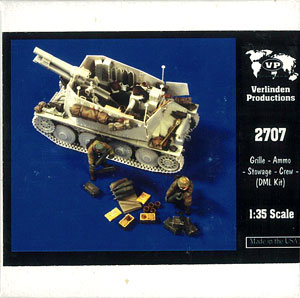 【クリックでお店のこの商品のページへ】2707 ヴァーリンデン プラモデル 1/35 グリレ 砲弾、積荷セット＋クルー2体 DML[アルキミー]《在庫切れ》