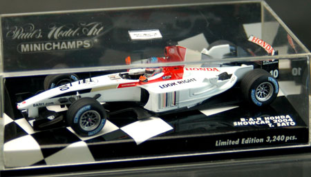 【クリックで詳細表示】PMA 1/43 BAR ホンダ ショーカー2004 ＃10[京商]《在庫切れ》