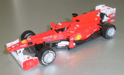 【クリックで詳細表示】ブラゴ ミニカー 1/32 フェラーリ F10 2010 F.アロンソ[京商]《在庫切れ》