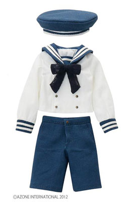 【クリックで詳細表示】ピュアニーモ XSサイズ PNXS ギムナジウムセーラー服セット ネイビー×オフホワイト(ドール用衣装)[アゾン]《在庫切れ》